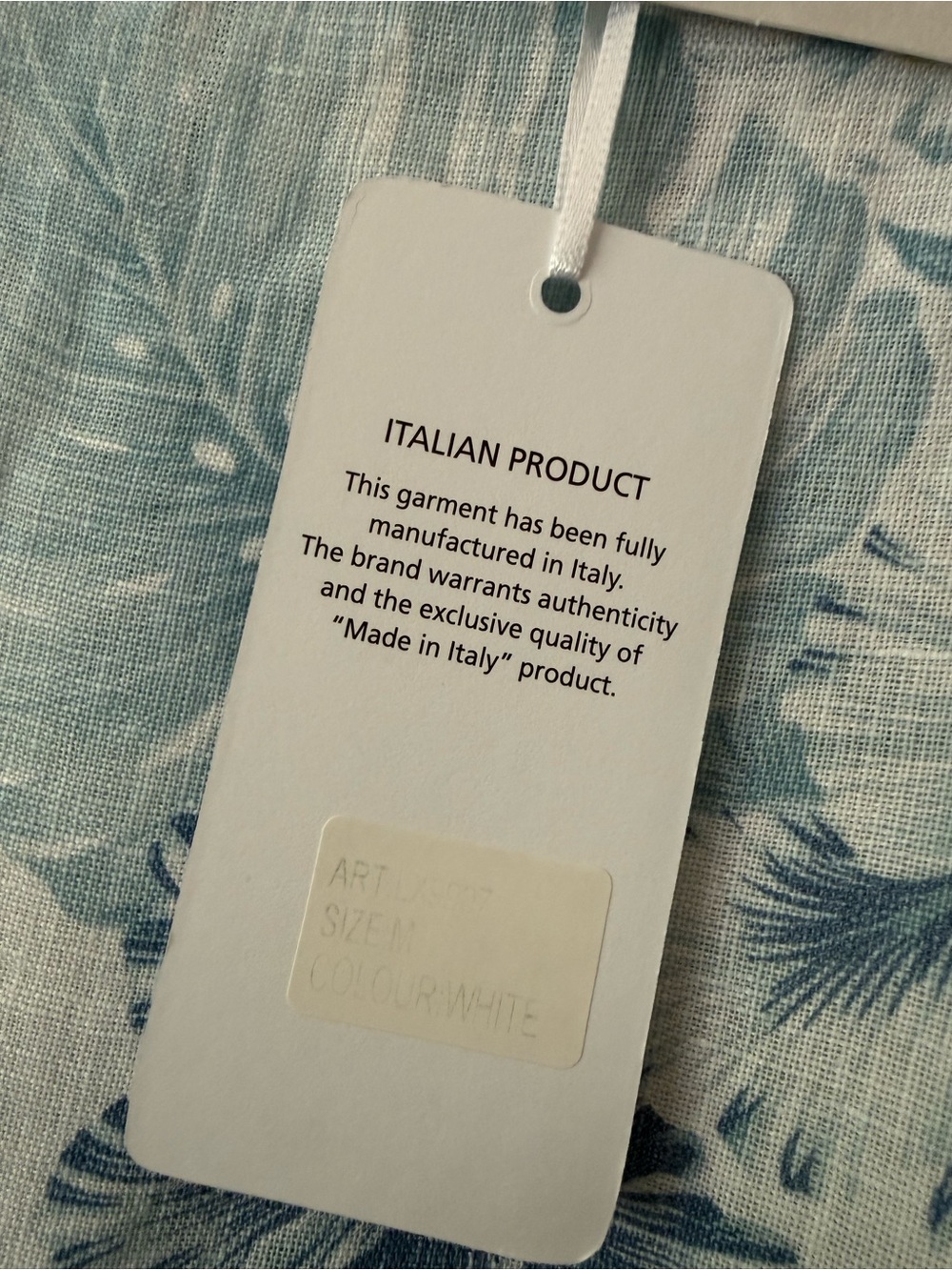 Lungo L’Arno 100% Linen Blue Floral Dress - Picture 7 of 7